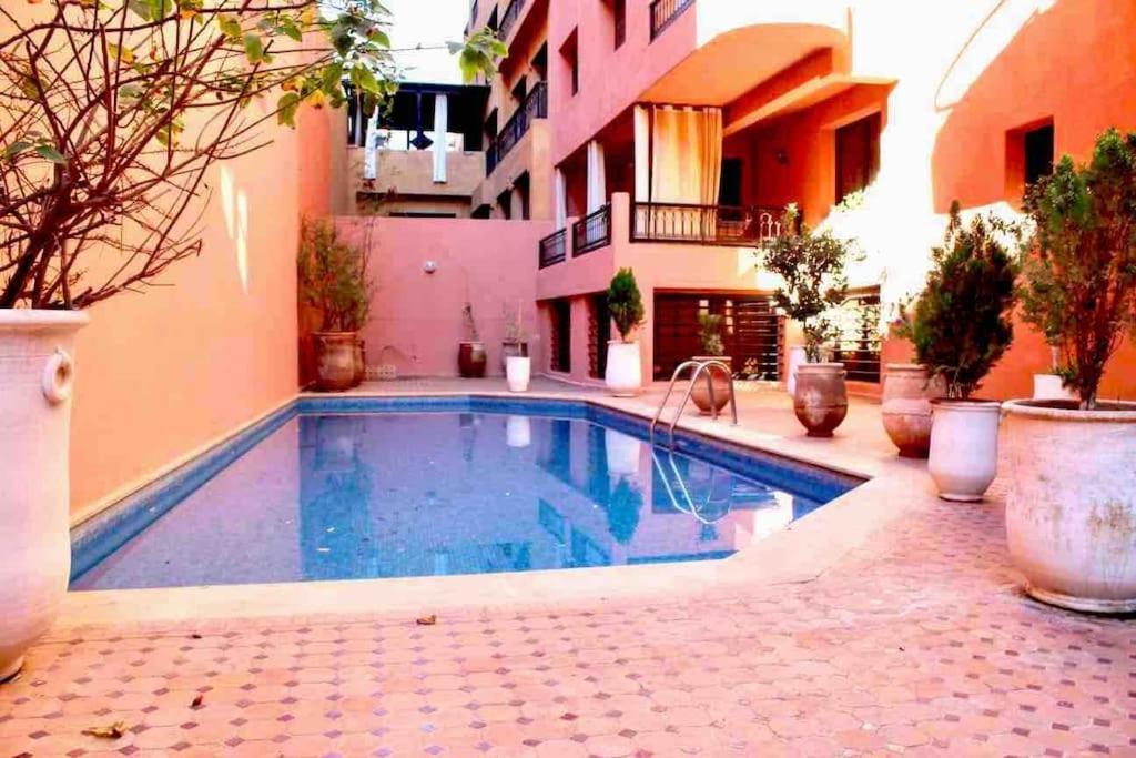 Cosy Appartement Au Coeur De Gueliz Marrakesh Eksteriør bilde